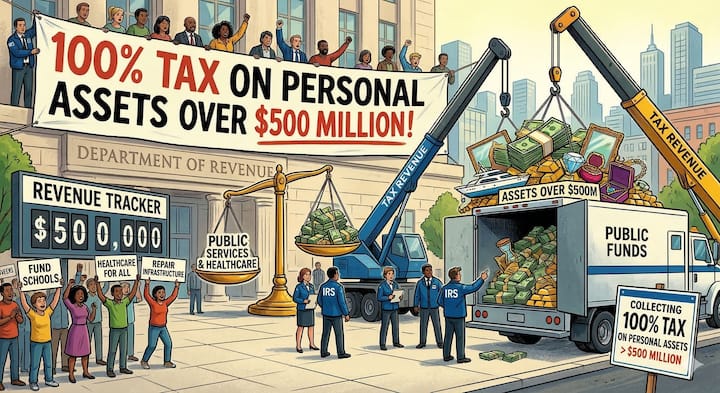 100%taxonpersonalassetsover$500million!